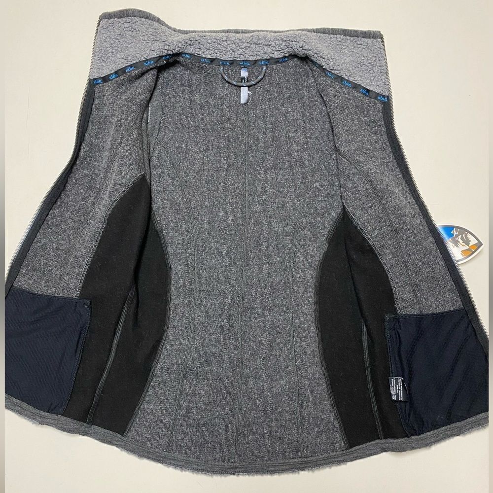 Kühl NWT Women’s Gray Kozet Wool Blend Full Zip Vest Sz XS - Picture 6 of 12